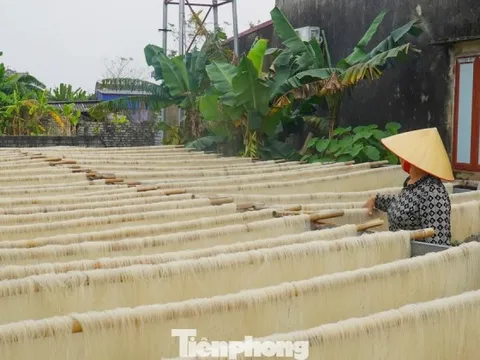 Làng miến gạo trăm năm tuổi nổi tiếng xứ Thanh tất bật vào Tết