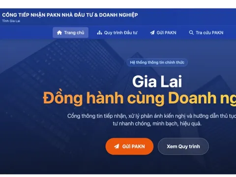 Gia Lai mở cổng tiếp nhận kiến nghị, yêu cầu xử lý phản ánh của doanh nghiệp trong 2 ngày