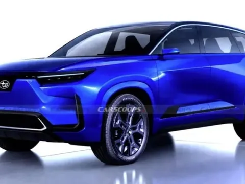 SUV điện 7 chỗ Subaru bị 'khui gốc': Chung máu Toyota, nhắm thẳng Kia EV9