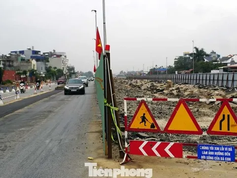 Lập rào chắn công trường hầm chui hơn 700 tỷ ở Hải Phòng ngày Tết