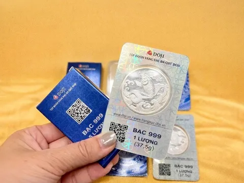 DOJI chính thức tham gia vào thị trường bạc miếng và bạc thỏi