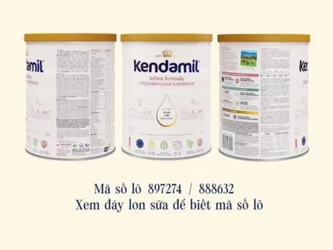 Sữa Kendamil bị thu hồi: Người tiêu dùng Việt Nam cần kiểm tra ngay mã số lô trên hộp sữa