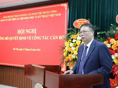 GS.VS Châu Văn Minh giữ chức Bí thư Đảng ủy Liên hiệp các hội Khoa học và Kỹ thuật Việt Nam