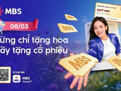 Vừa "khuấy đảo" mùa Tết, tính năng Lì xì cổ phiếu của MBS lại "gây sốt" dịp 8/3