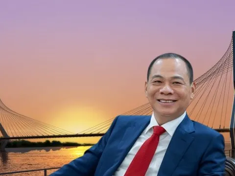 Siêu cầu Tứ Liên gần 20.000 tỷ do liên danh Vingroup của tỷ phú Phạm Nhật Vượng xây dựng đạt tiến độ mới