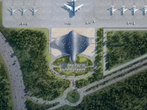 Chiêm ngưỡng nhà ga VIP quy mô 8.500 m² do Sun Group đầu tư lấy cảm hứng từ loài cá đại bàng biển