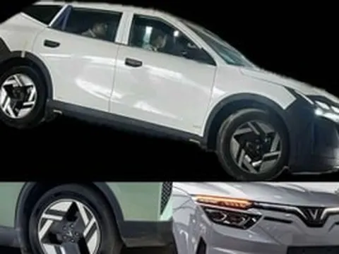 Rò rỉ hình ảnh mẫu SUV điện mới của VinFast: Đèn cánh chim đứt đoạn, tay nắm cửa ẩn