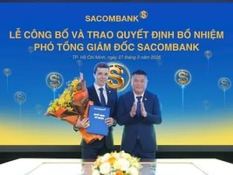 Sacombank (STB) bổ nhiệm Phó Tổng Giám đốc mới