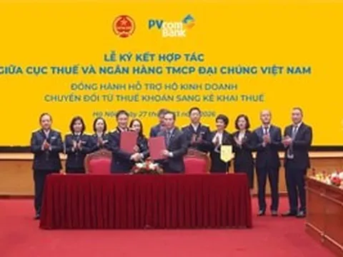 PVcomBank hợp tác với Cục Thuế hỗ trợ hộ kinh doanh kê khai thuế