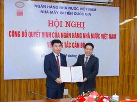 Ông Đỗ Giang Nam nhận nhiệm vụ mới tại Nhà máy In tiền Quốc gia