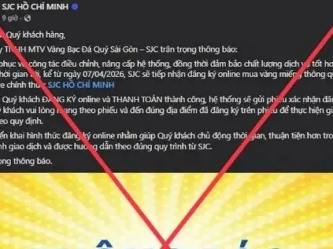 Liên tục bị nhái fanpage, SJC khuyến cáo khẩn cho người mua vàng