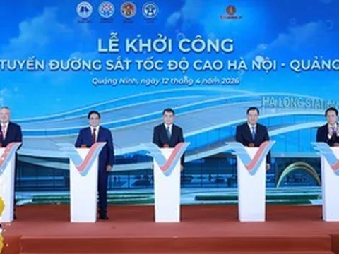 Khởi công tuyến đường sắt tốc độ cao Hà Nội - Quảng Ninh trị giá hơn 5,6 tỉ USD