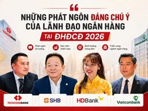 Phát ngôn đáng chú ý của lãnh đạo ngân hàng tại ĐHĐCĐ 2026