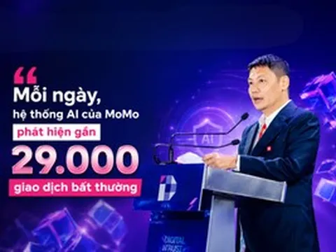 Tổng Giám đốc MoMo: Mỗi ngày, hệ thống AI của MoMo phát hiện và cảnh báo gần 29.000 giao dịch bất thường