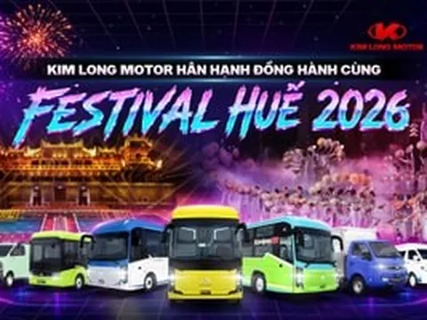 Hãng xe Việt Kim Long Motor góp mặt trong sự kiện giao thoa di sản và hiện đại lớn nhất năm tại Huế