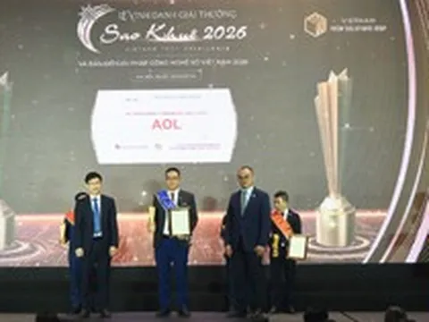 Agribank được vinh danh 2 Giải thưởng Sao Khuê 2026 với hai giải pháp công nghệ số tiêu biểu