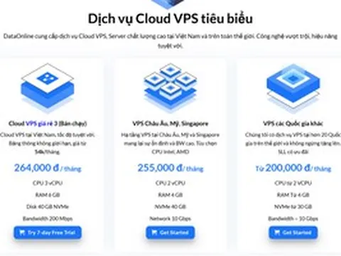 Thuê Cloud VPS giá rẻ hiệu năng cao tại DataOnline