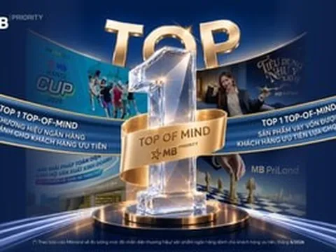 MB đạt Top 1 Thương hiệu Ngân hàng dành cho Khách hàng ưu tiên, Top 1 sản phẩm cấp vốn được khách hàng ưu tiên lựa chọn