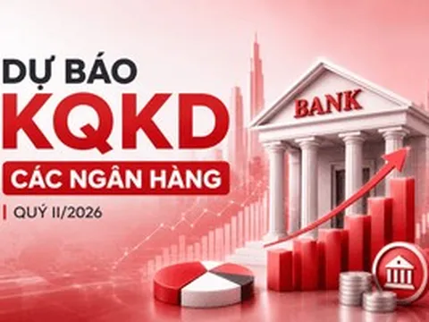 Dự báo KQKD 13 ngân hàng quý II/2026: VPBank dẫn đầu với mức tăng 67%, xuất hiện 2 bank 'đi lùi'
