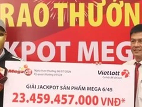 Đang uống cà phê, phát hiện trúng Vietlott hơn 23 tỷ đồng