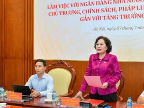 Phó Chủ tịch Quốc hội Nguyễn Thị Hồng có chỉ đạo ‘nóng’ tới Ngân hàng Nhà nước