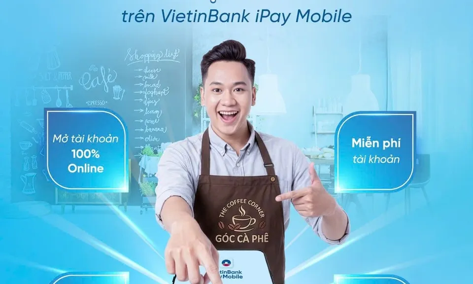 VietinBank triển khai mở tài khoản Hộ kinh doanh online trên iPay