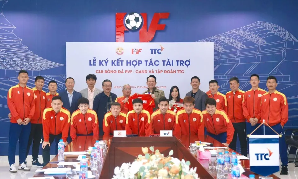 Tập đoàn TTC đồng hành cùng PVF - CAND trong chiến lược phát triển bền vững bóng đá Việt Nam