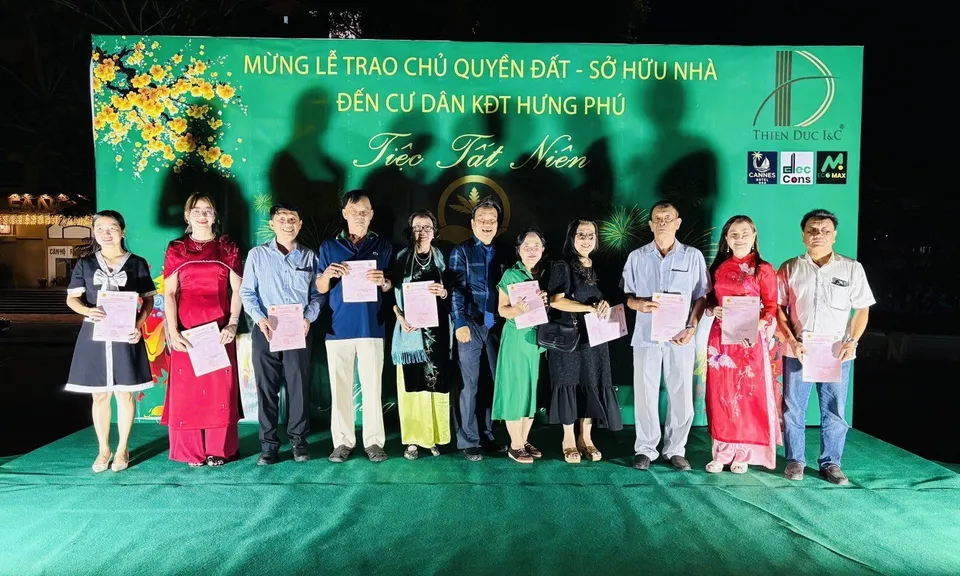 Bến Tre: Dự án Khu đô thị Hưng Phú trao "sổ hồng" đợt đầu, xóa tan nỗi lo pháp lý